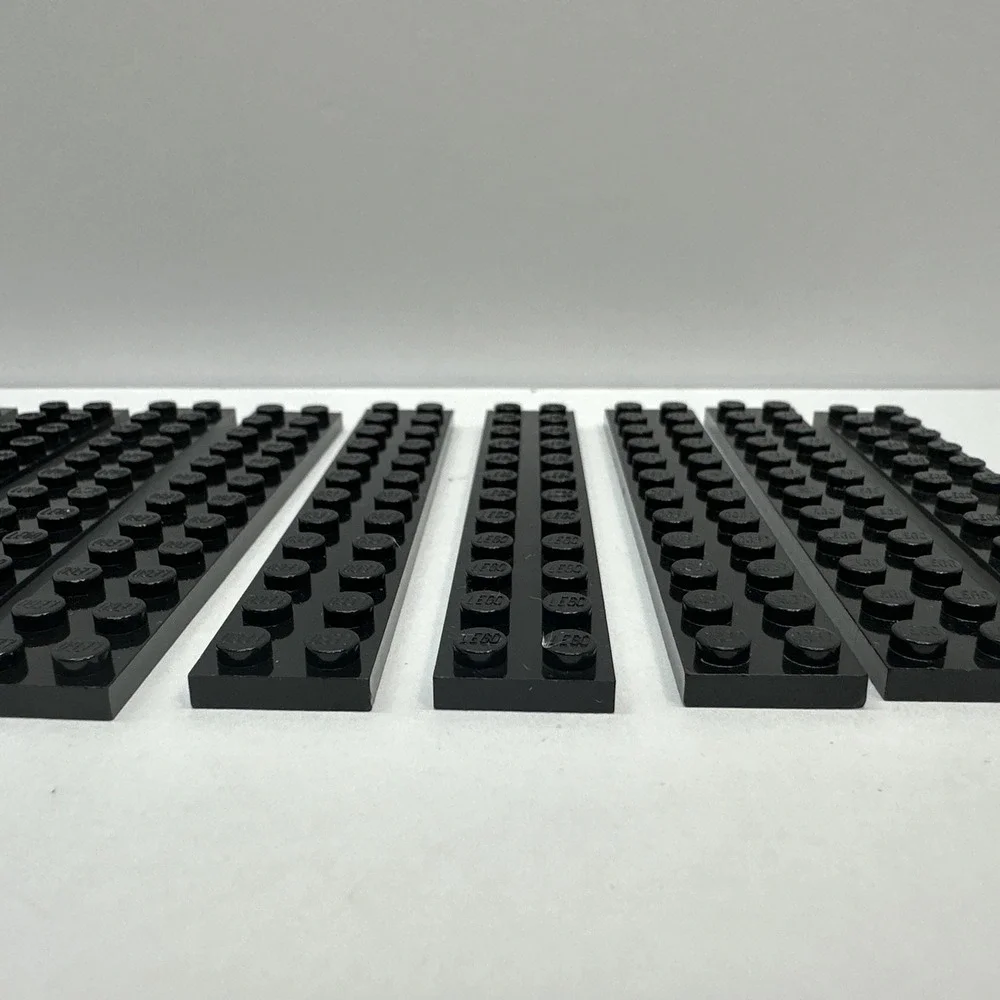 LEGO® Part # 2445 Black 2x12‎ Plate Lot Of 10
